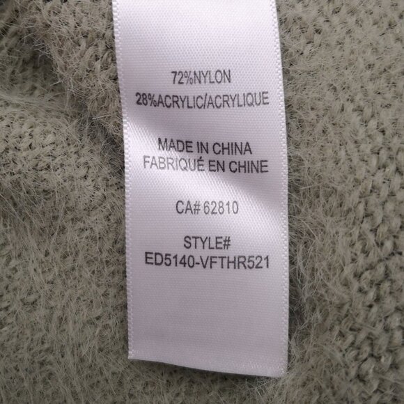 Ricki's Ladies Size Small Sage Green V-neck Eyelash Knit Straight Fit Sweater - Picture 4 of 8